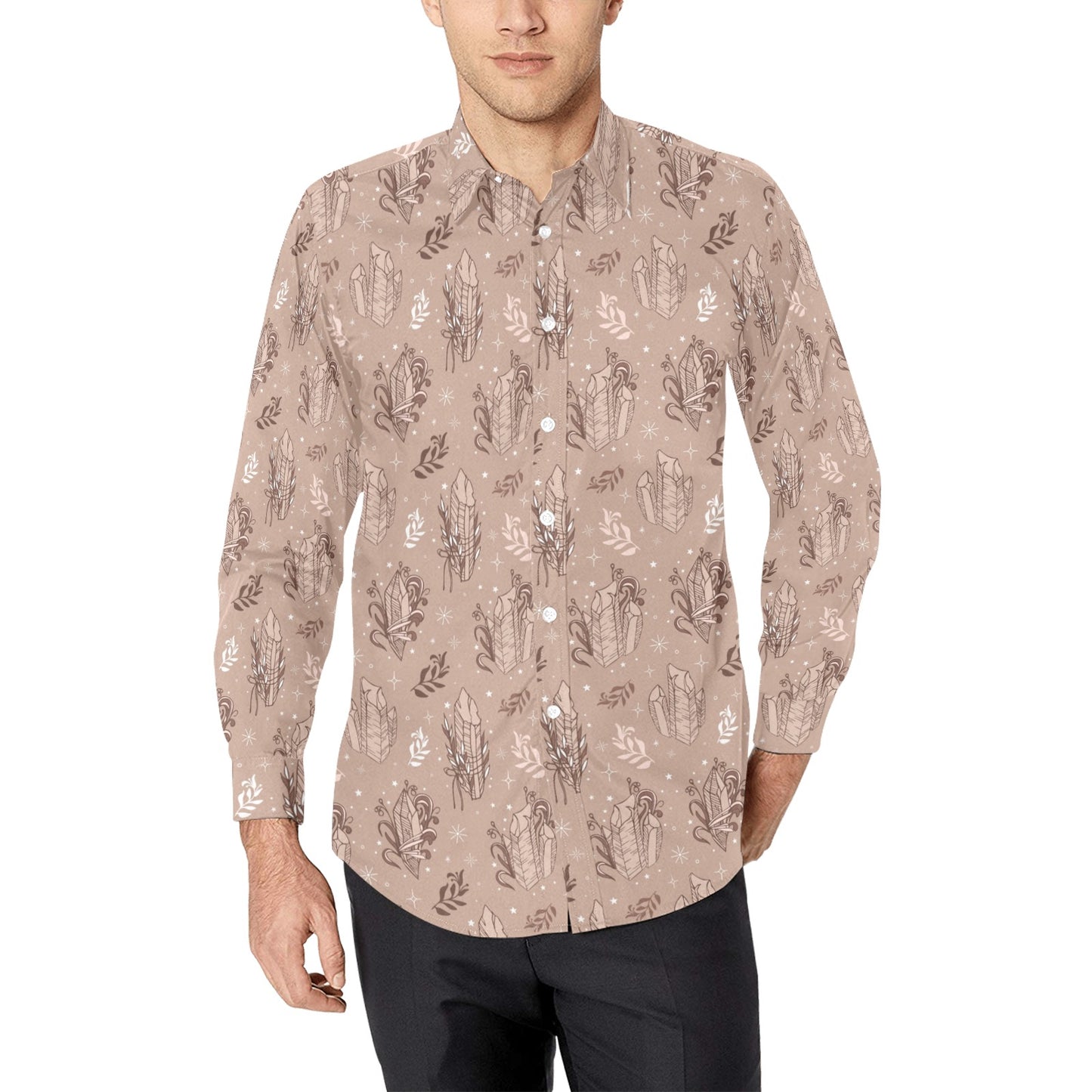 Mystic craft Men's All Over Print Long Sleeve Shirt