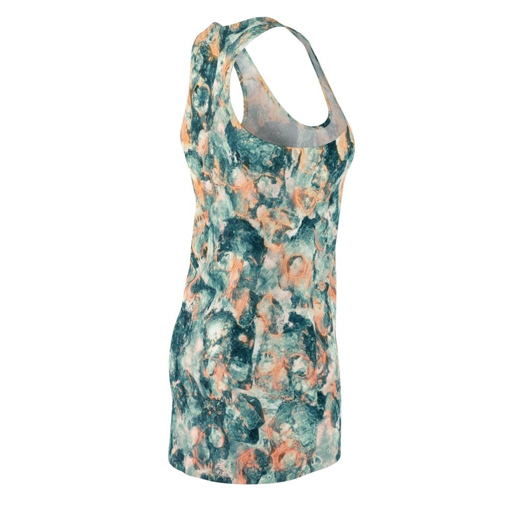 Marble Skull Dream Cut & Sew Racerback Dress - NeoSkull
