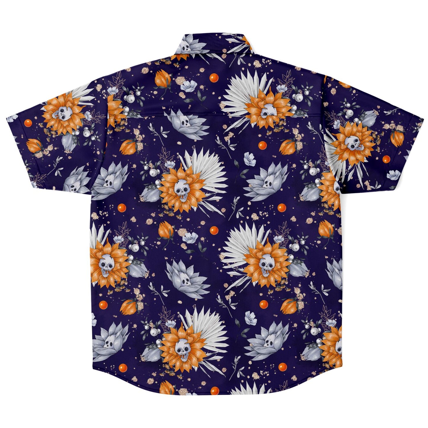 Predatory Flowers short sleeve button-up shirt