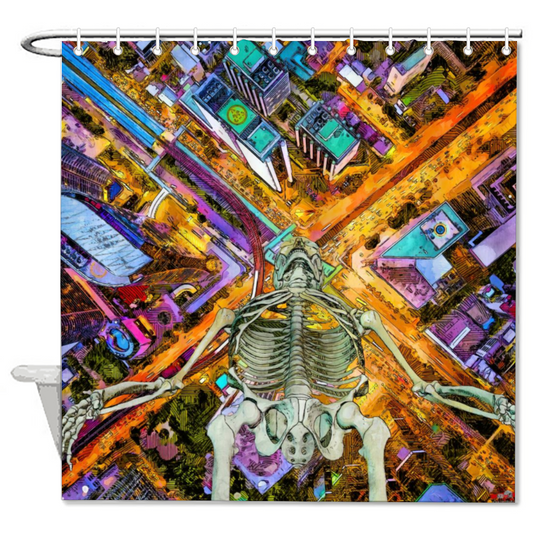 Deep Diving Bath Shower Curtain - NeoSkull