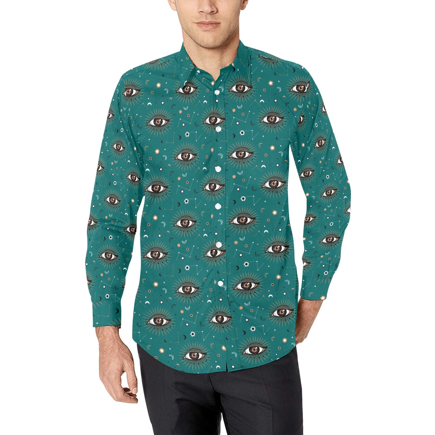 Mystic Eye Men's All Over Print Long Sleeve Shirt
