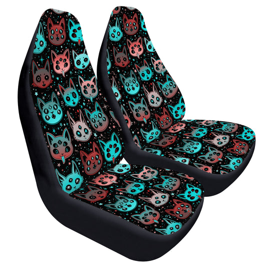 Creepy Cats Car Seat Covers