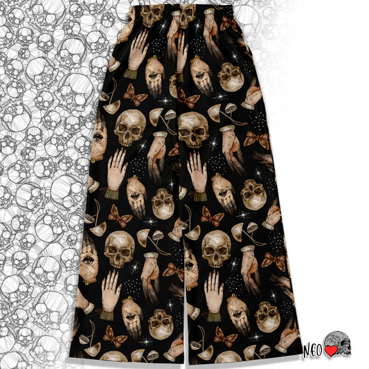 witch print flare joggers