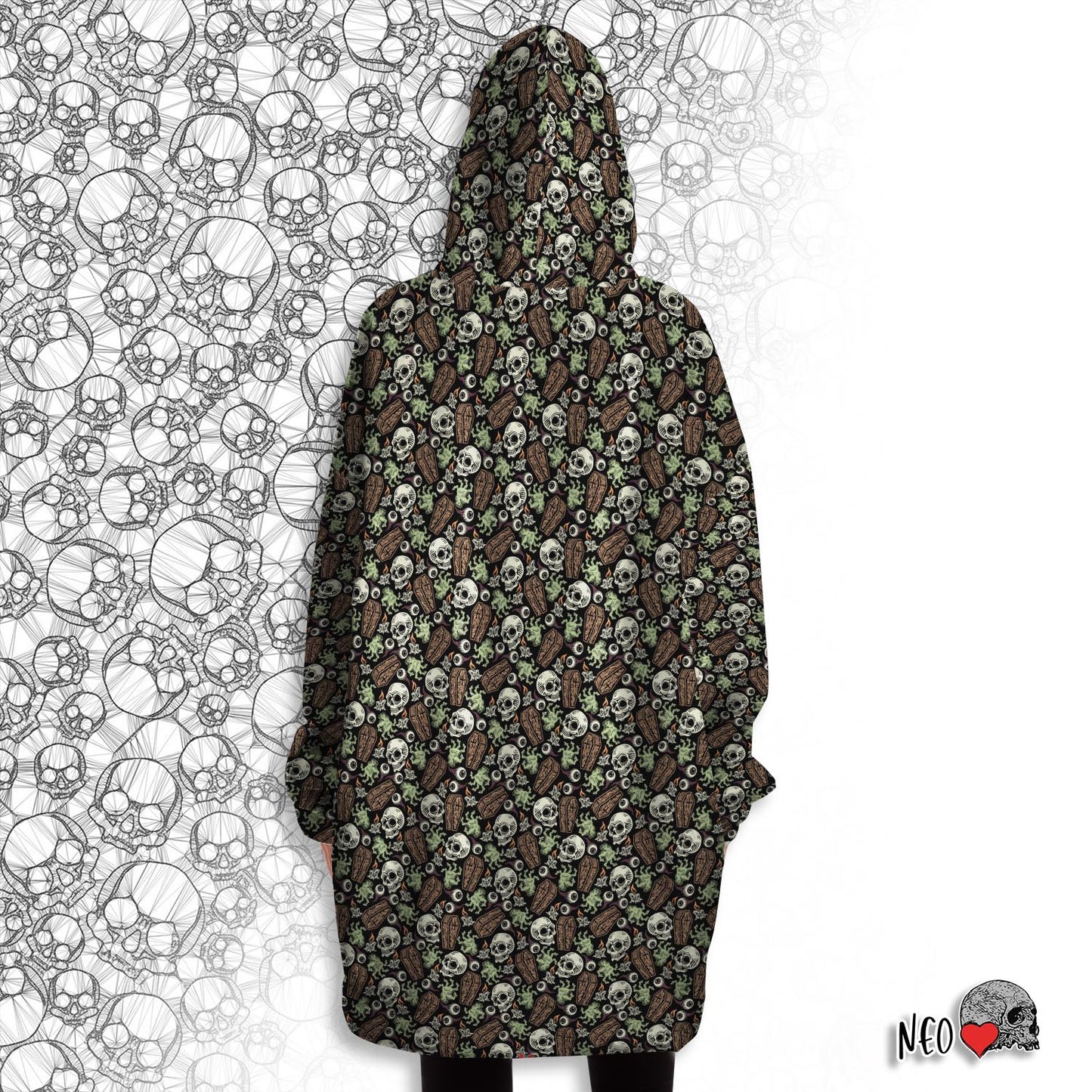 Mysterious evening oversized snug hoodie