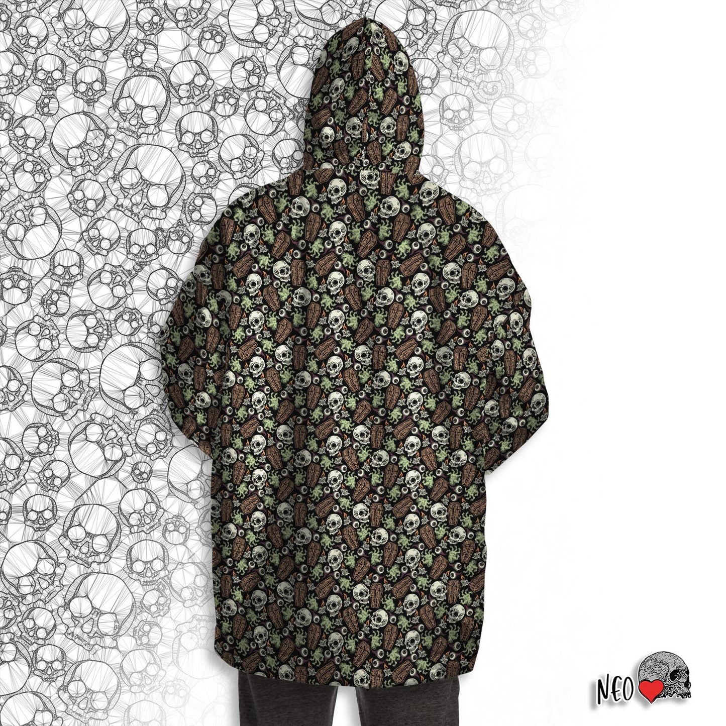 Mysterious evening oversized snug hoodie
