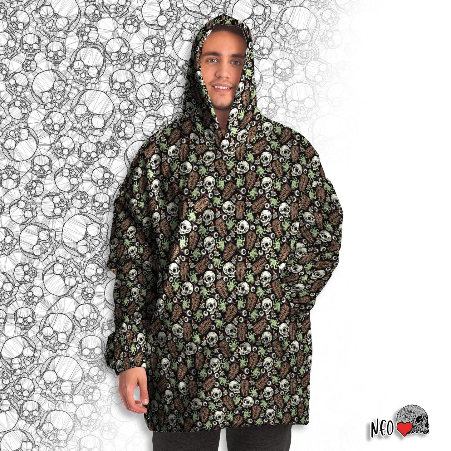 Mysterious evening oversized snug hoodie
