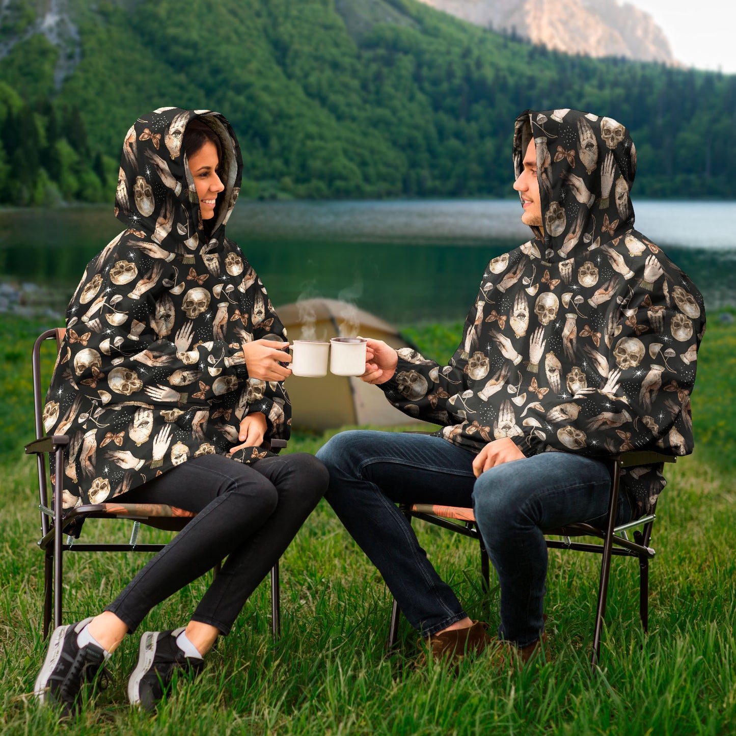 hooded wearable comforter