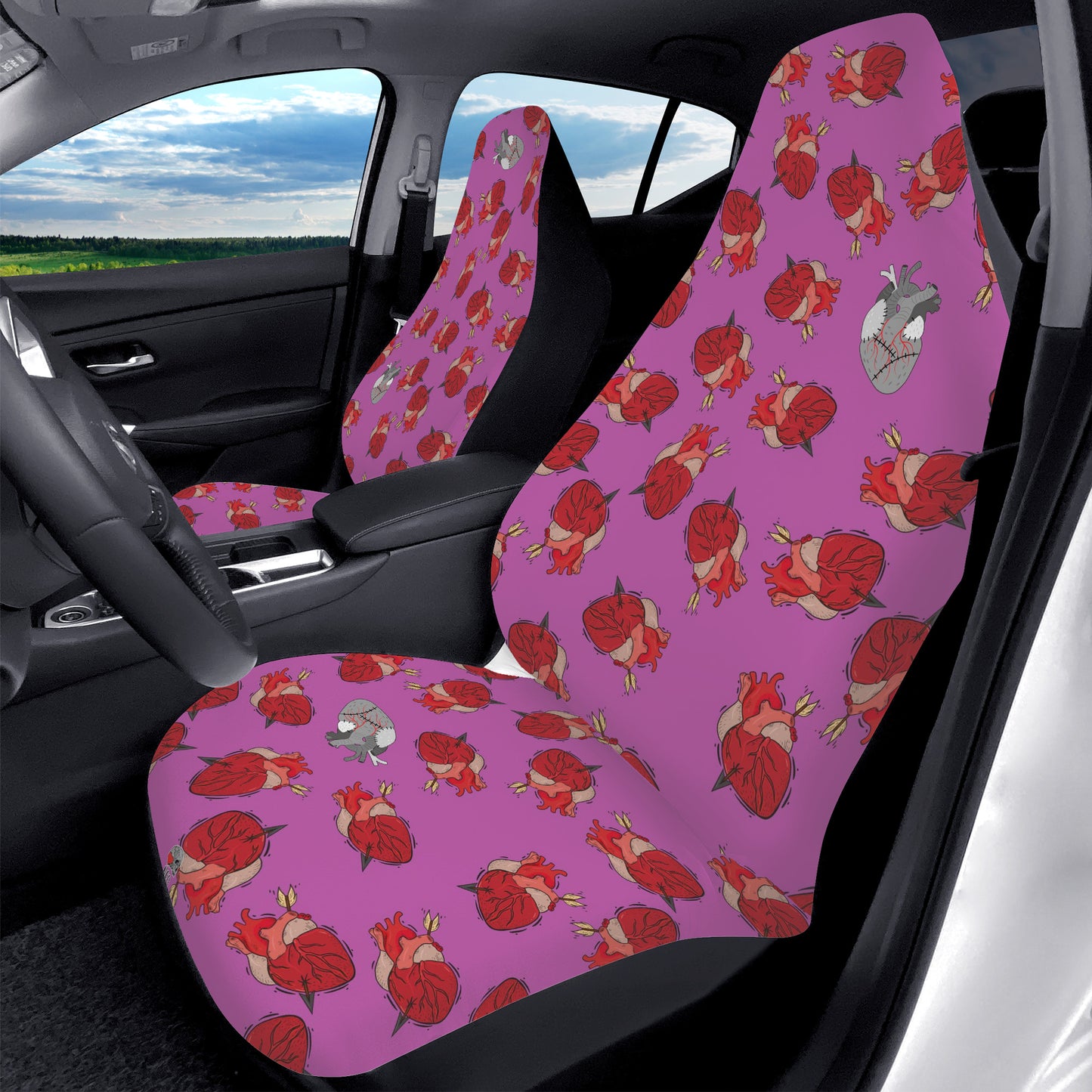 With All my Hearts Car Seat Covers