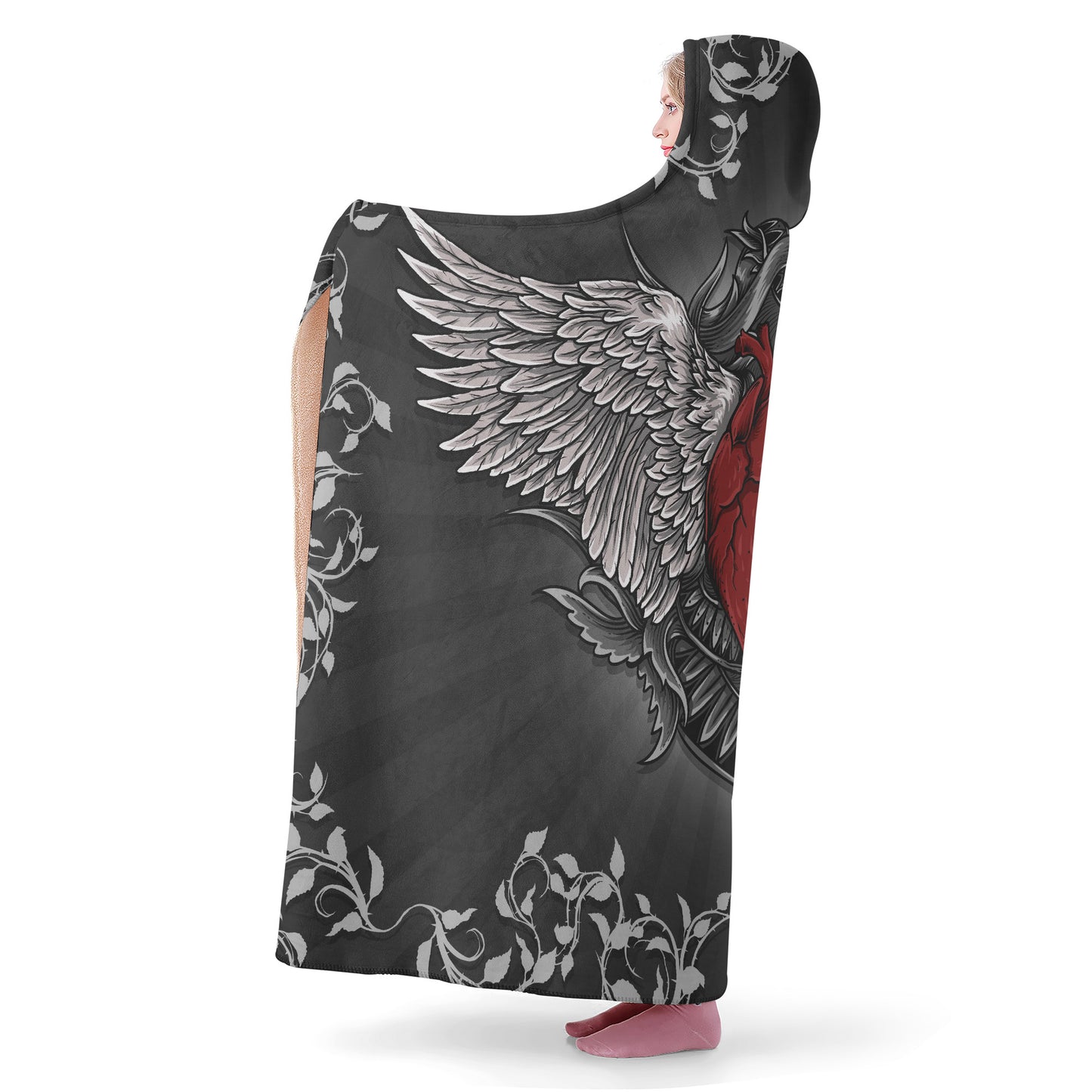 Hardened Heart Hooded Blanket