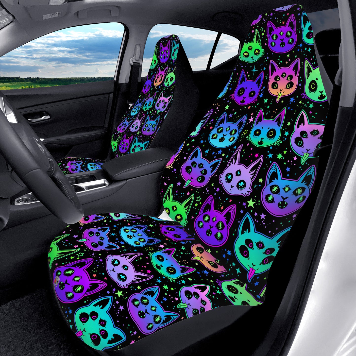 Evil Cats Car Seat Covers