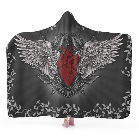 Hardened Heart Hooded Blanket