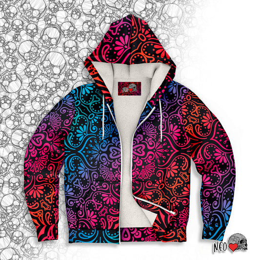 Mecha Mascot Microfleece Zip-up Hoodie - NeoSkull