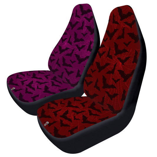 Bats and Spiderweb two colors Car Seat Covers - NeoSkull