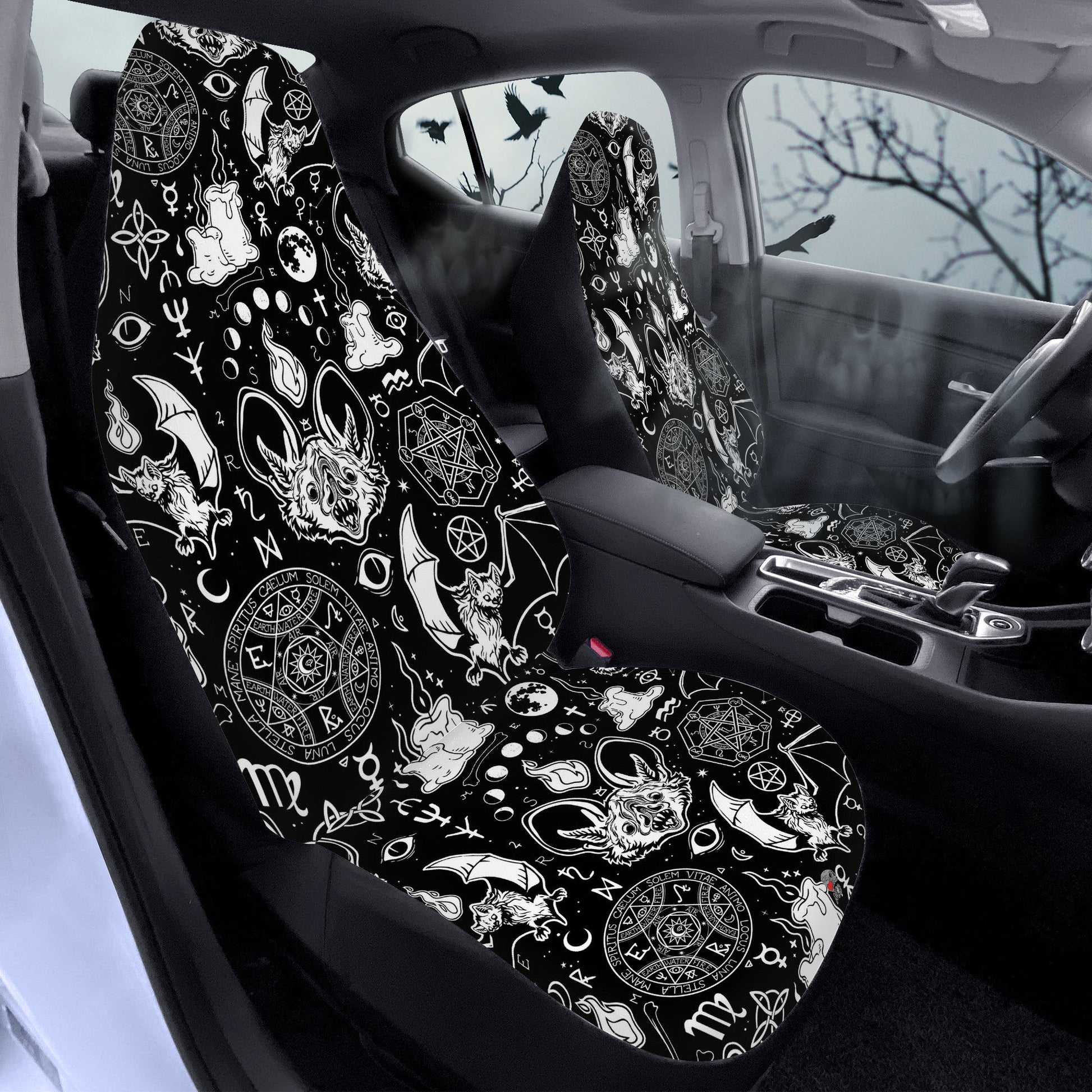 goth car seat covers