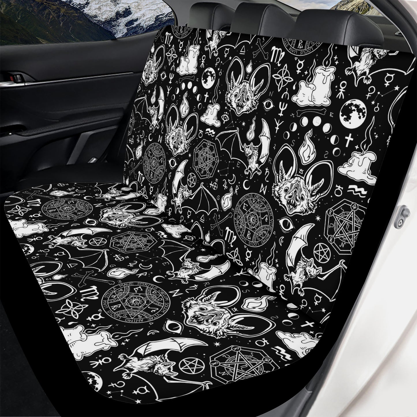 Mystic Bats Full Car Seat Cover Set
