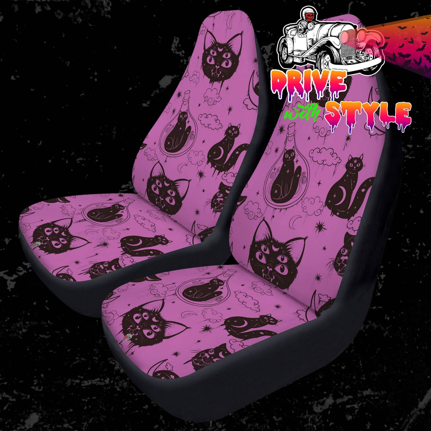 Occult Cat Car Seat Covers