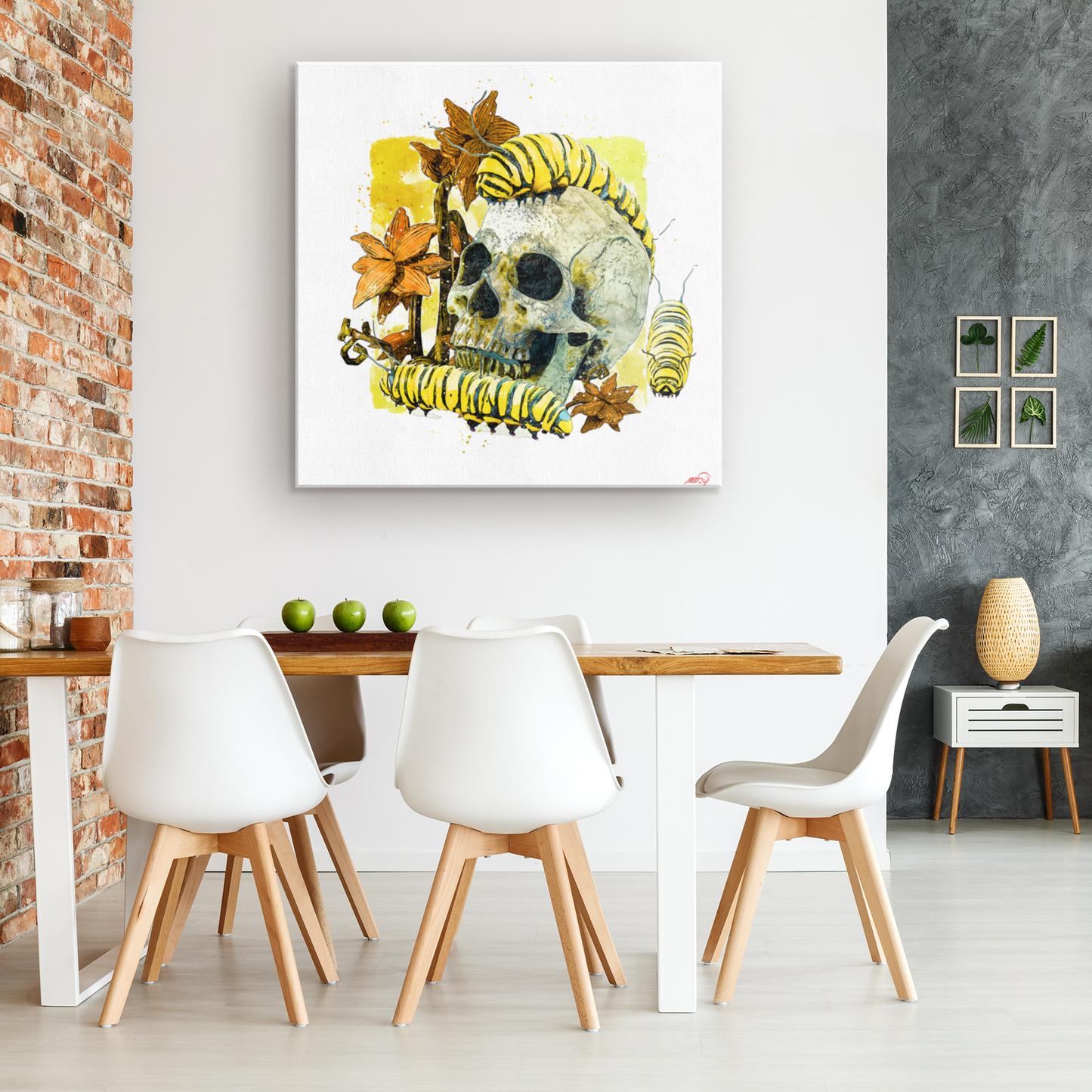 Caterpillars Canvas Wall Art - NeoSkull