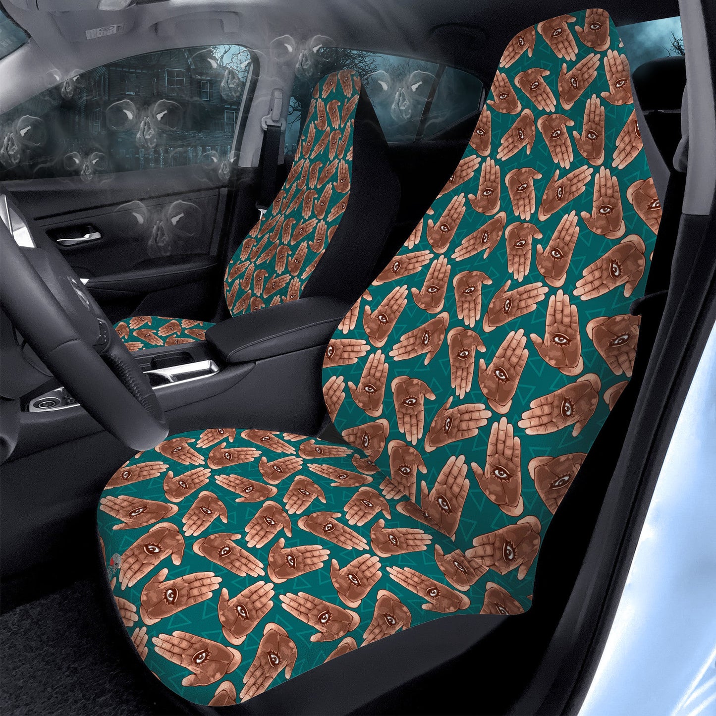All-seeing palm Car Seat Covers