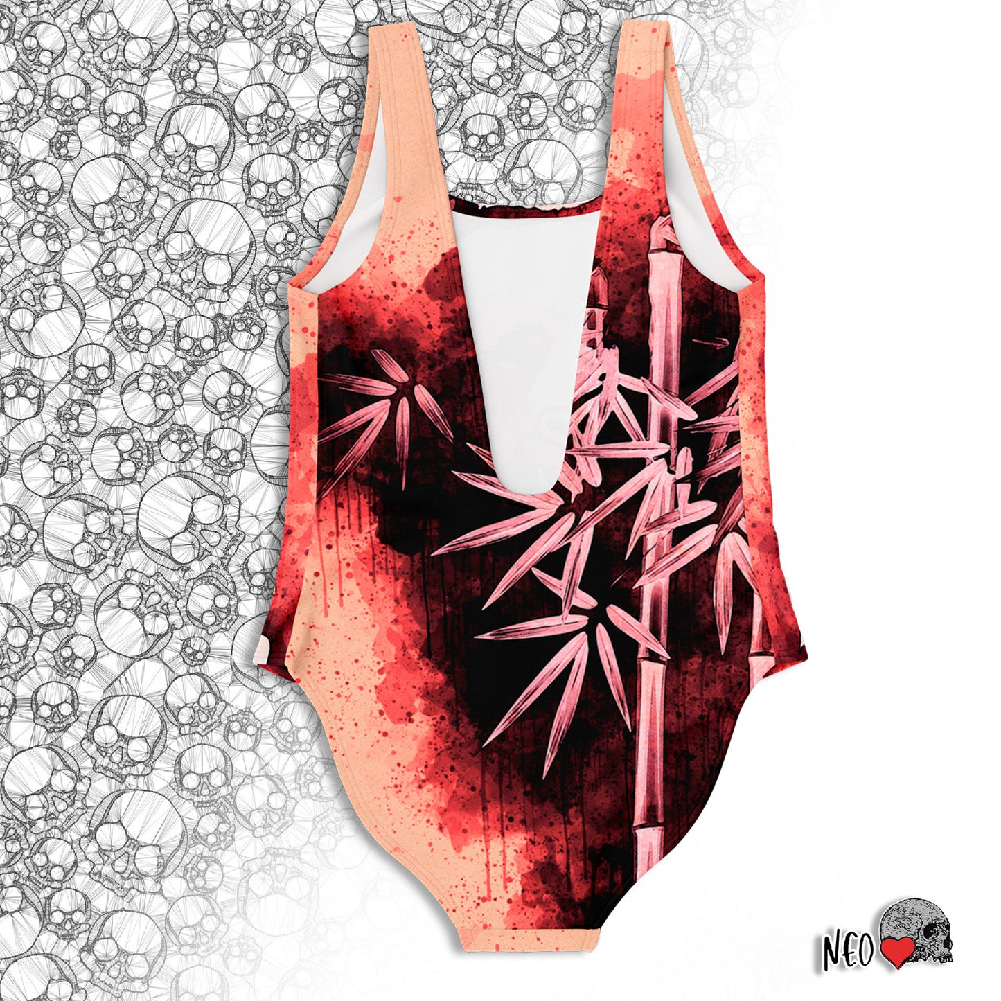 angry panda bamboo swimwear