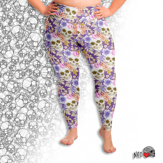 gentle oblivion pastel goth leggings plus size- neoskull