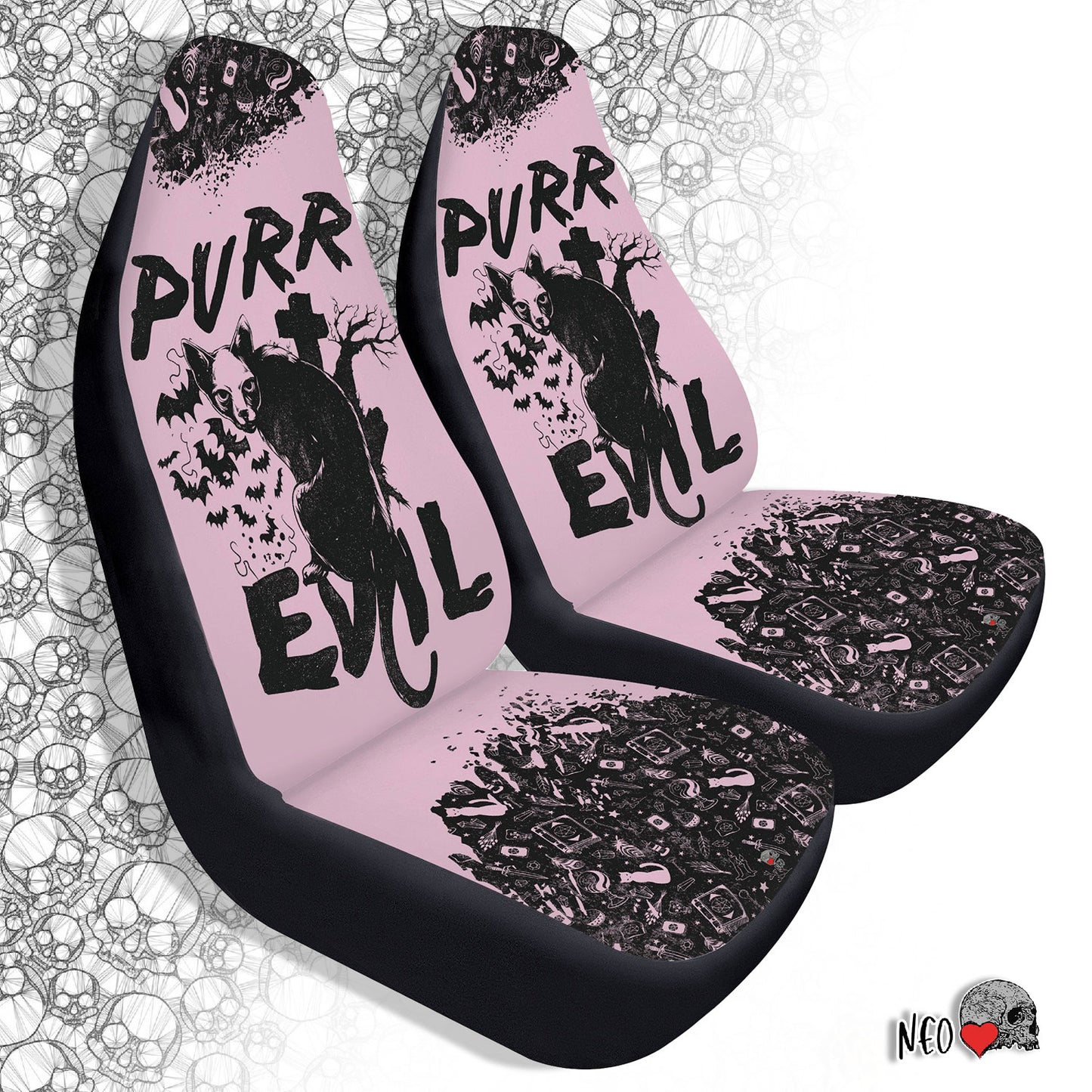 Purr Evil Car Seat Covers