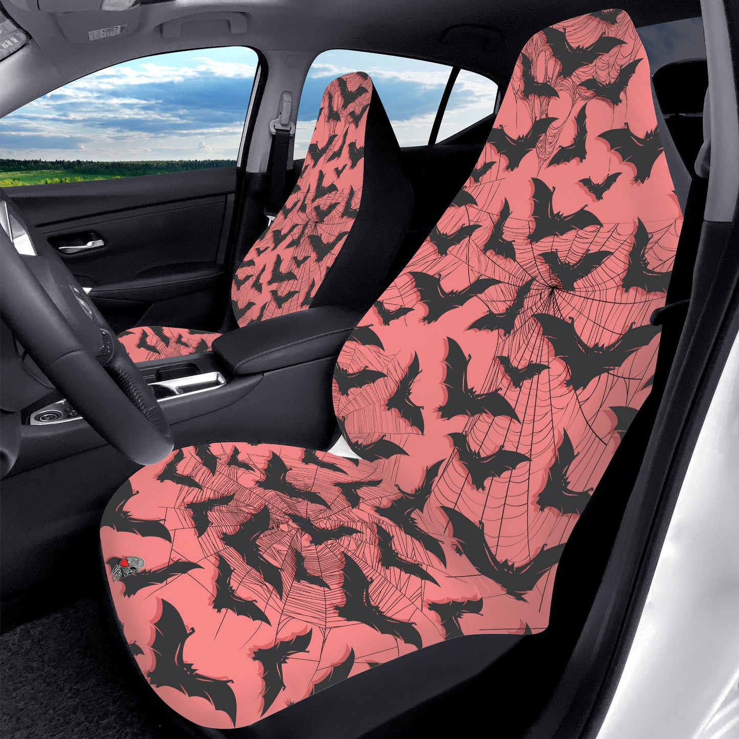 Pink Bat Swarm Car Seat Covers