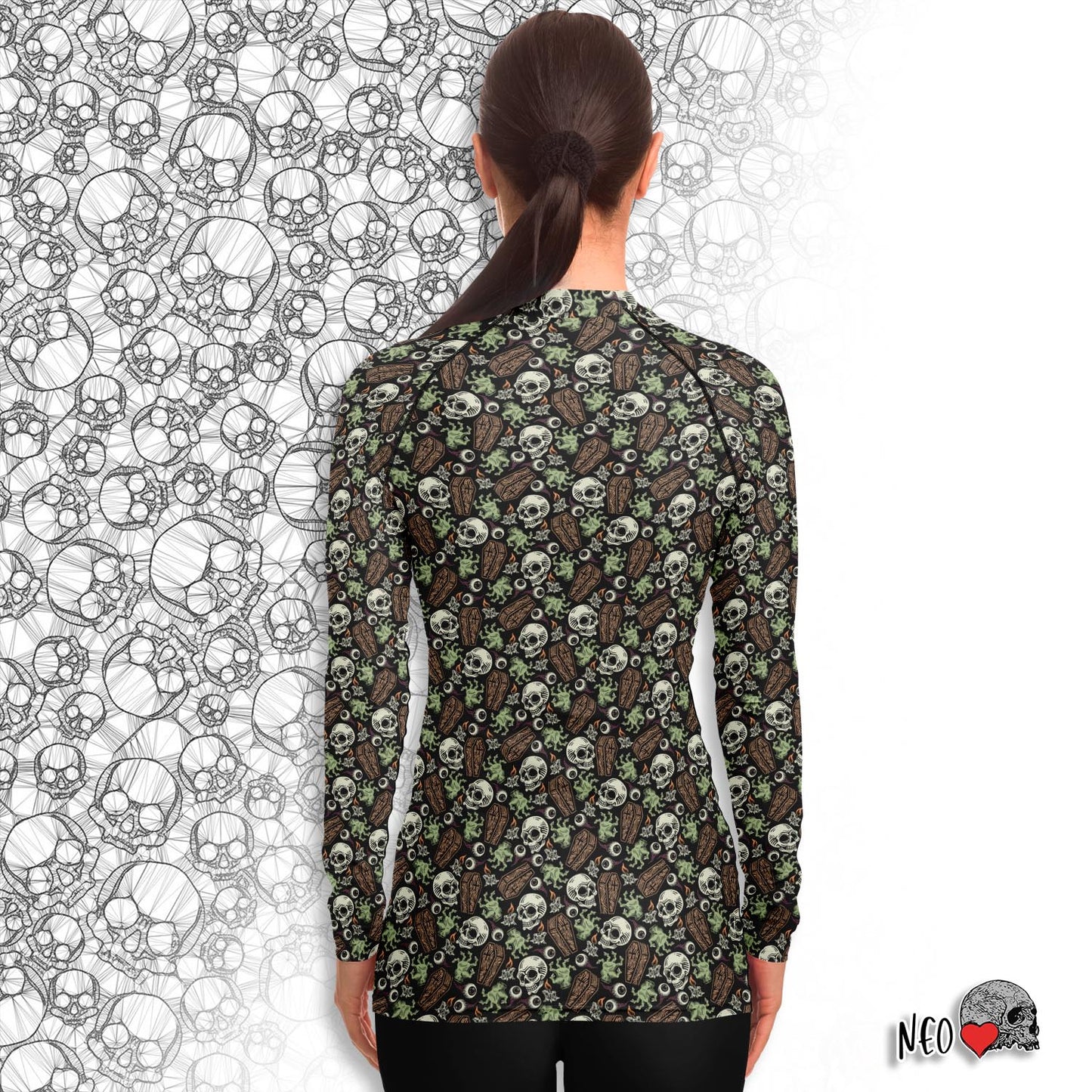 Mysterious evening long sleeve rashguard