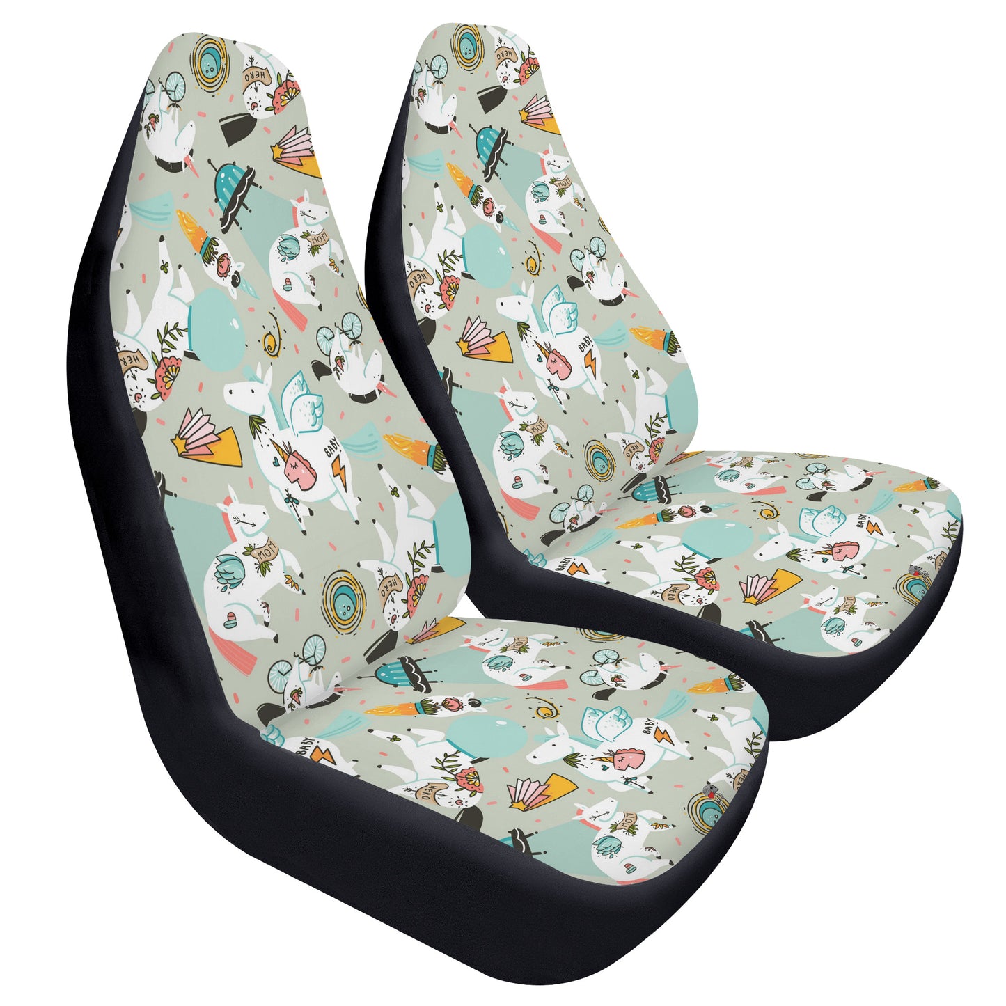 Happy Unicorn Car Seat Covers