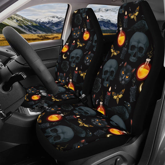 Black Magic Full Car Seat Cover Set - NeoSkull