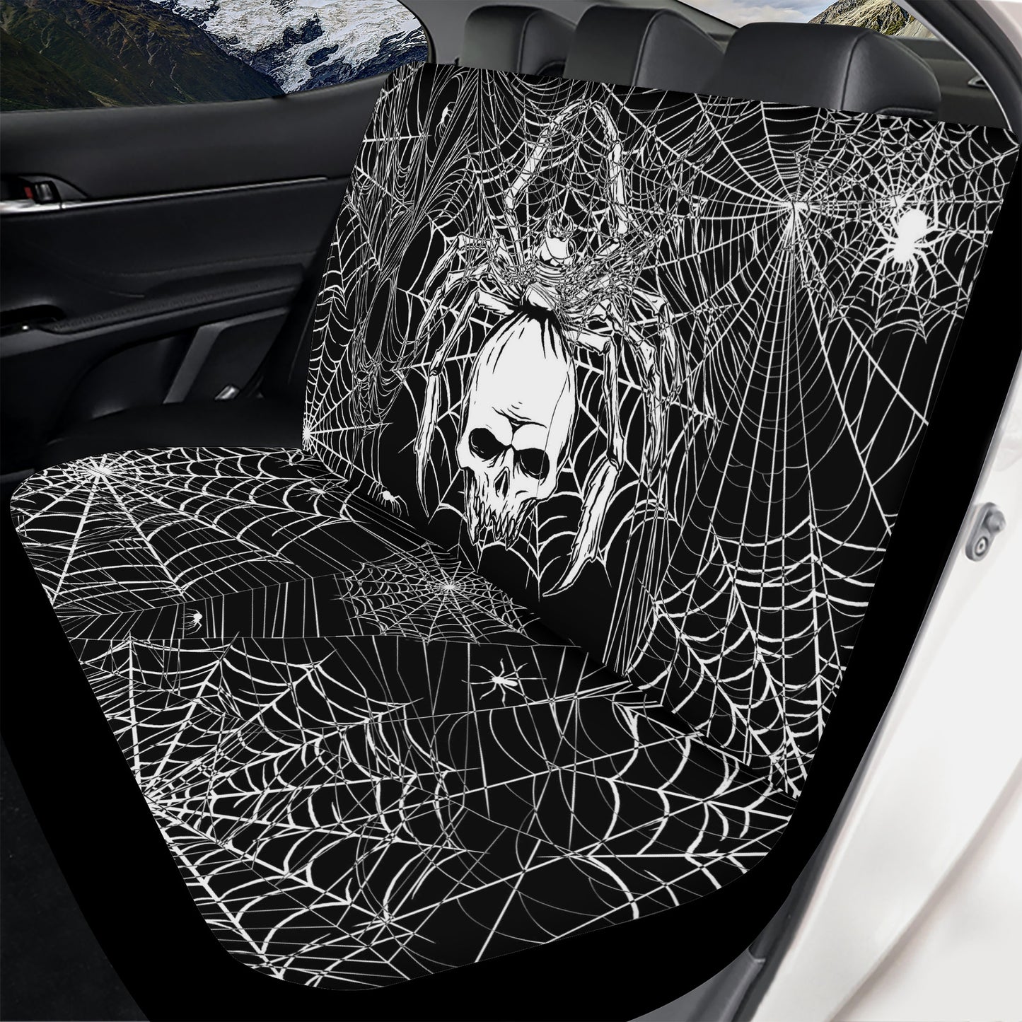 Spider Skull Car Seat Cover Full Set