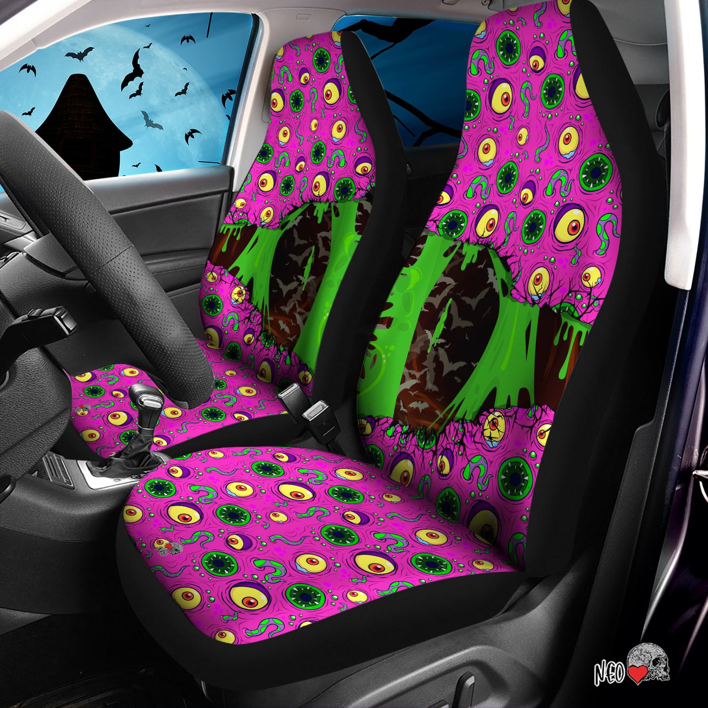 Cartoon horror Car Seat Covers
