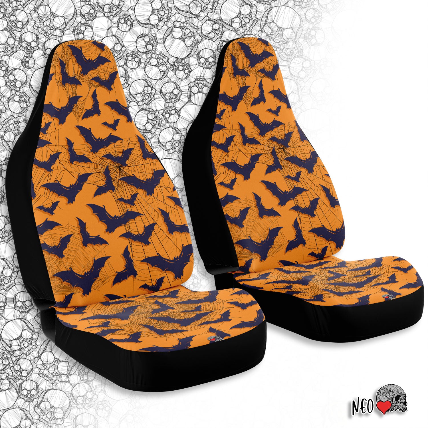 Halloween Bat swarm Car Seat Covers