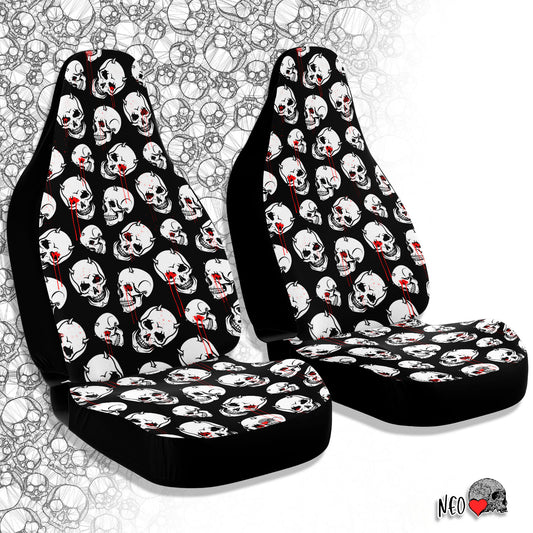 Don't Cry skull Car Seat Covers