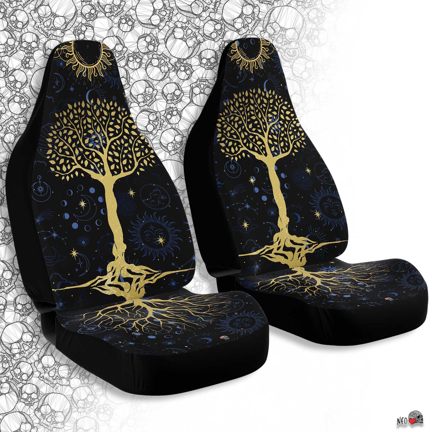 sacred tree tarot card car accessories - neoskull