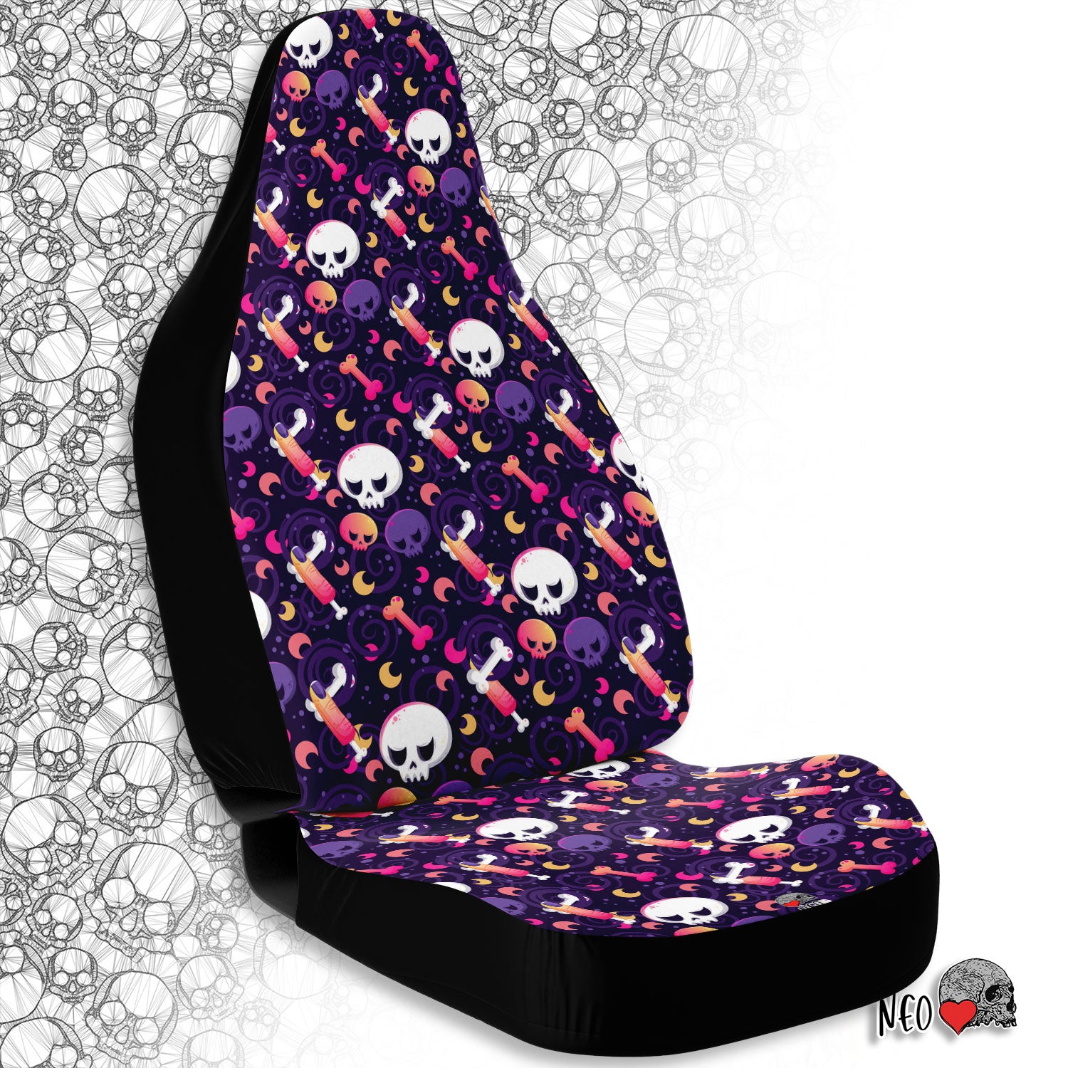 skull Car Seat Covers