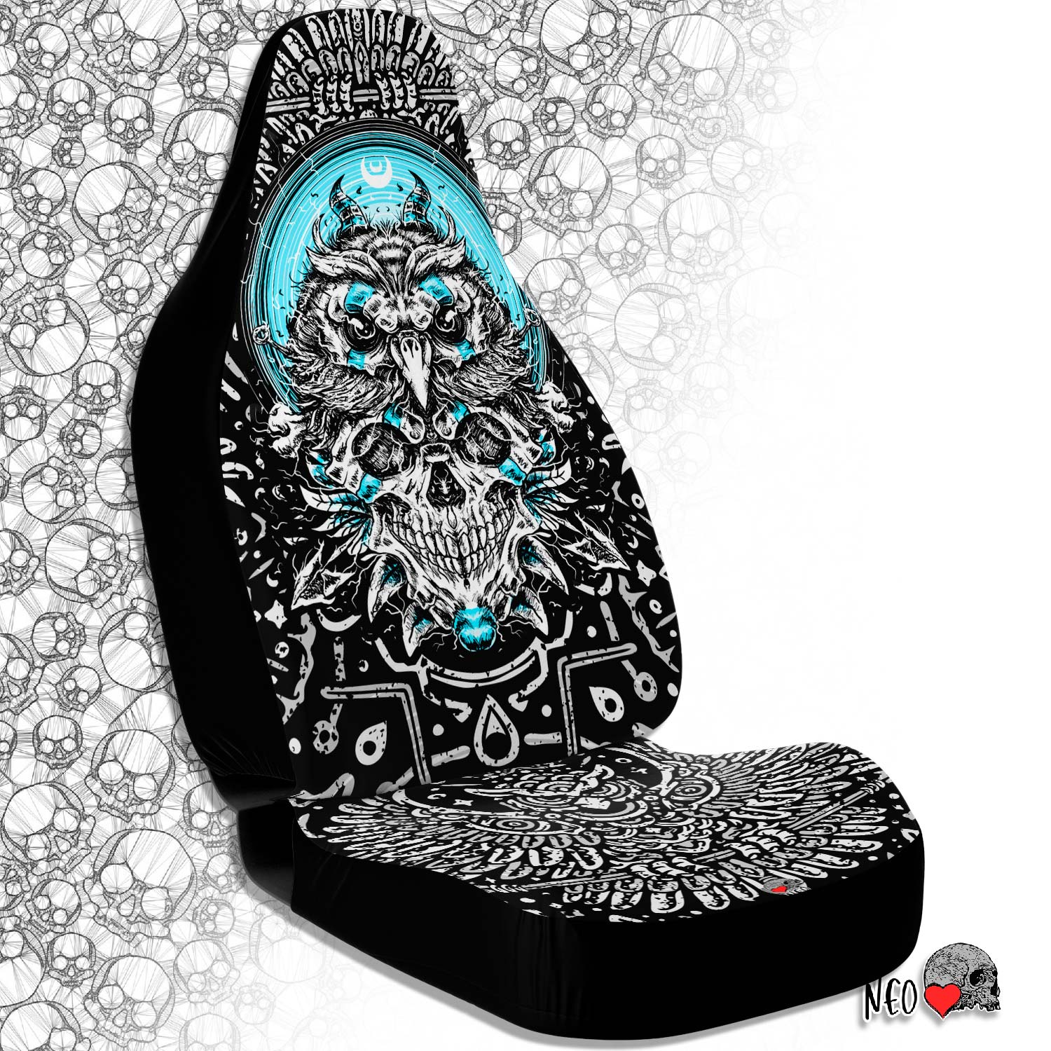 car seat covers gothic