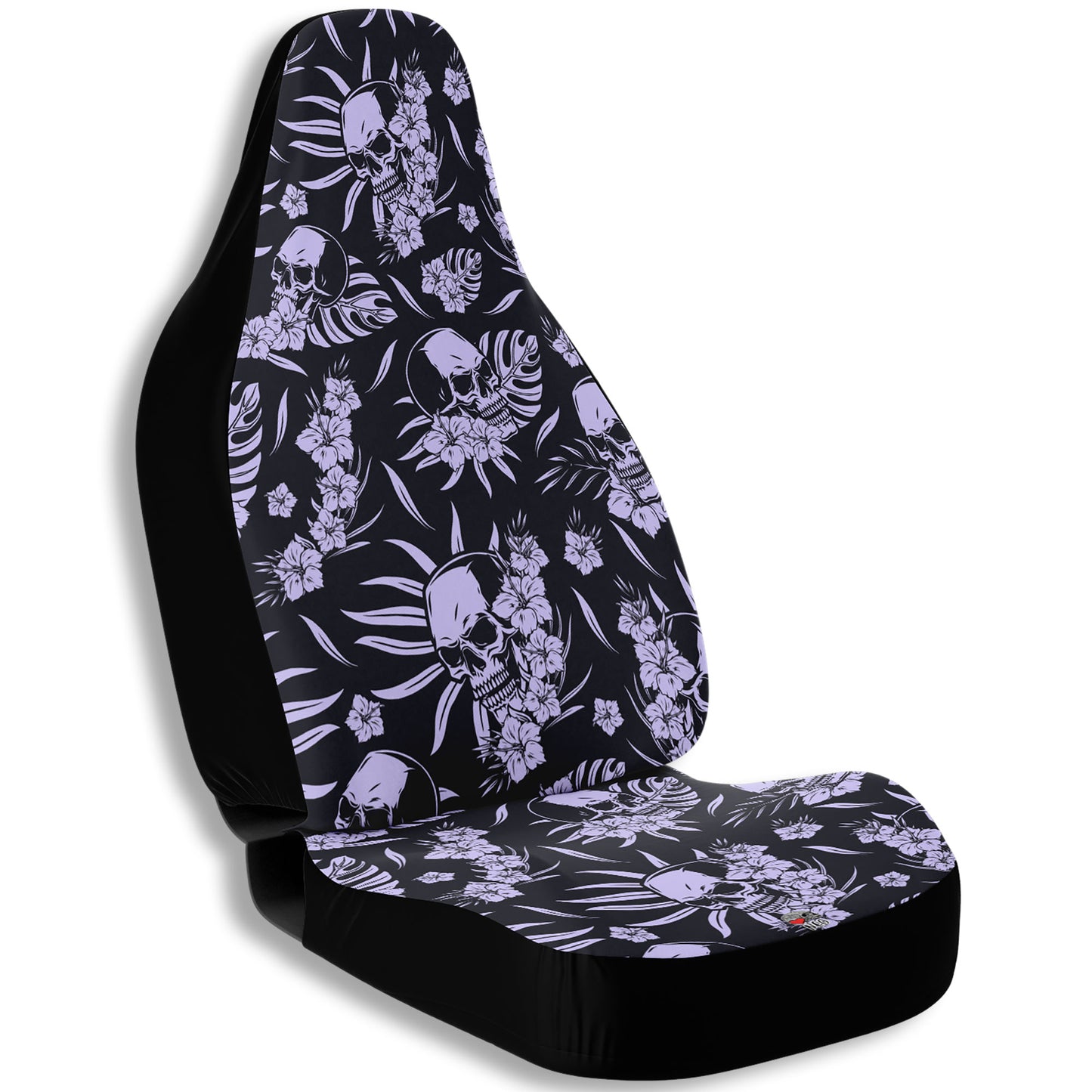 Exotic flowers and skull Car Seat Covers