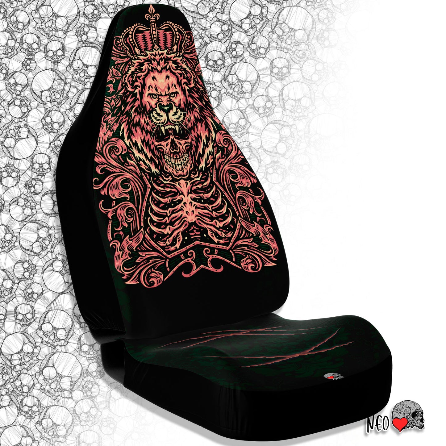 Skull lion king Car Seat Covers