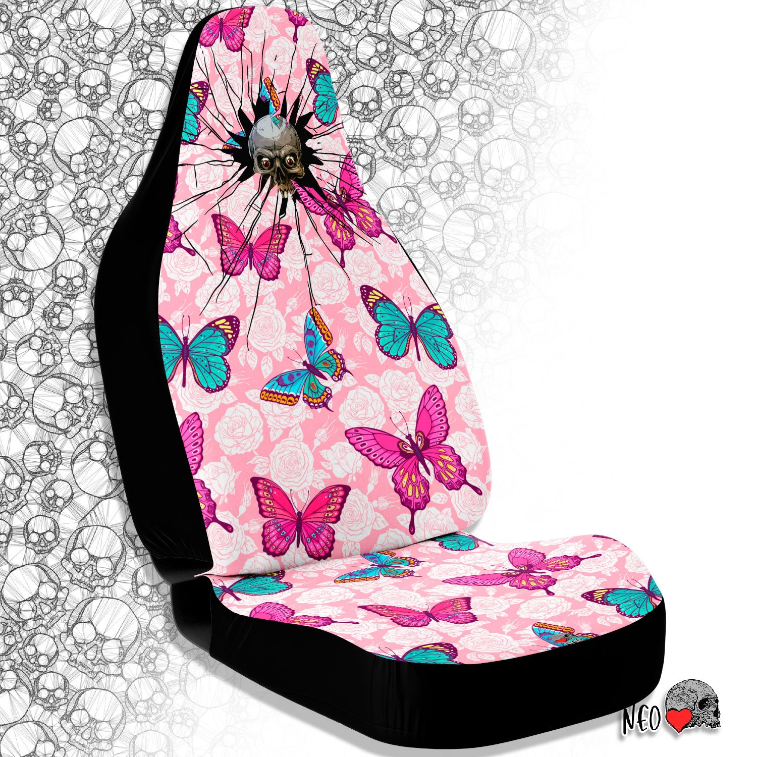 pastel goth car decor