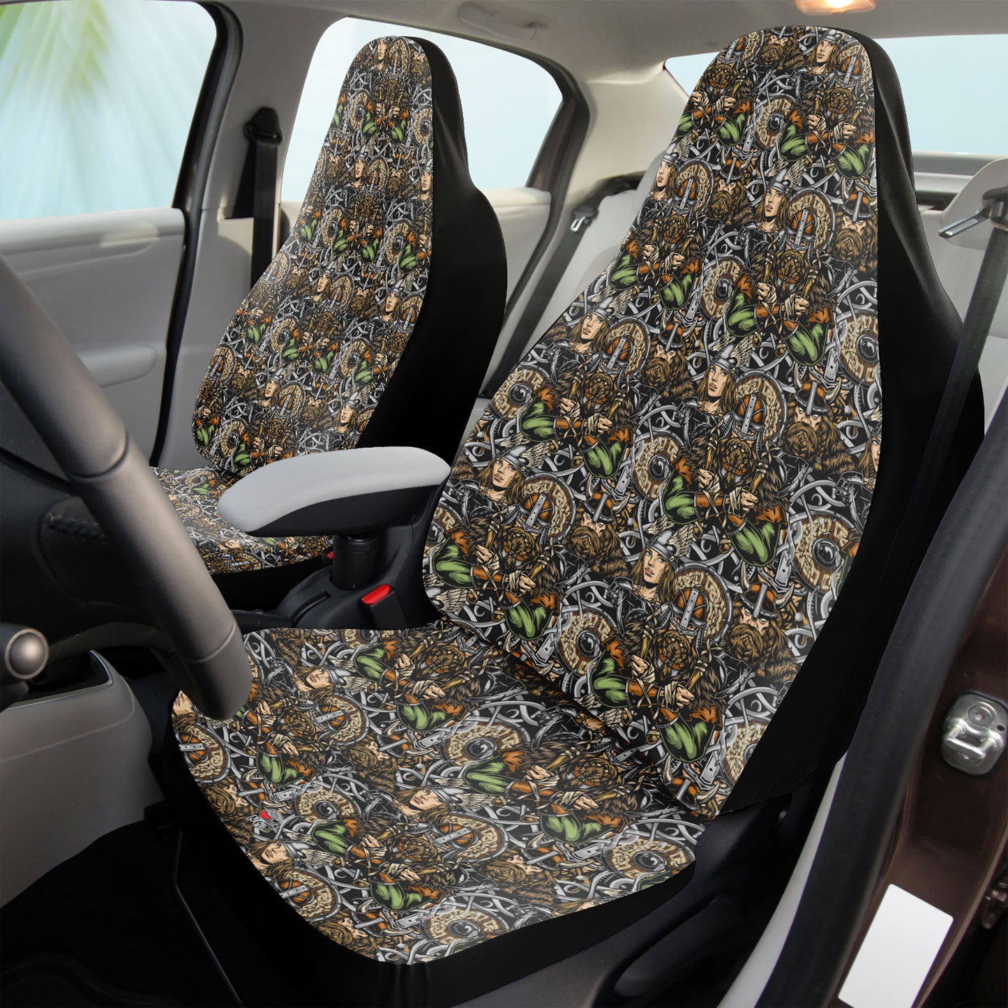 Vintage Nordic Warriors car seat covers