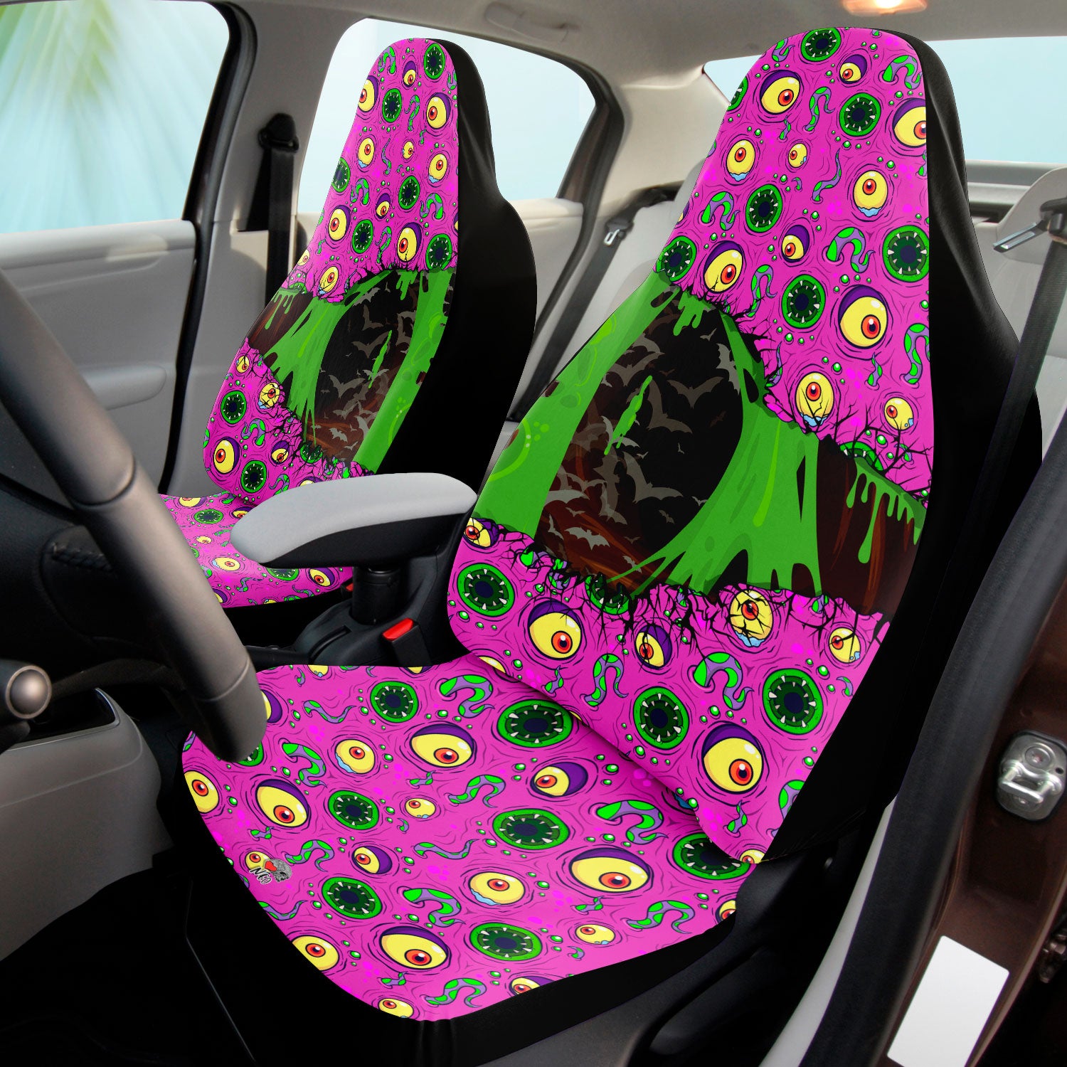 purple monster car accessories