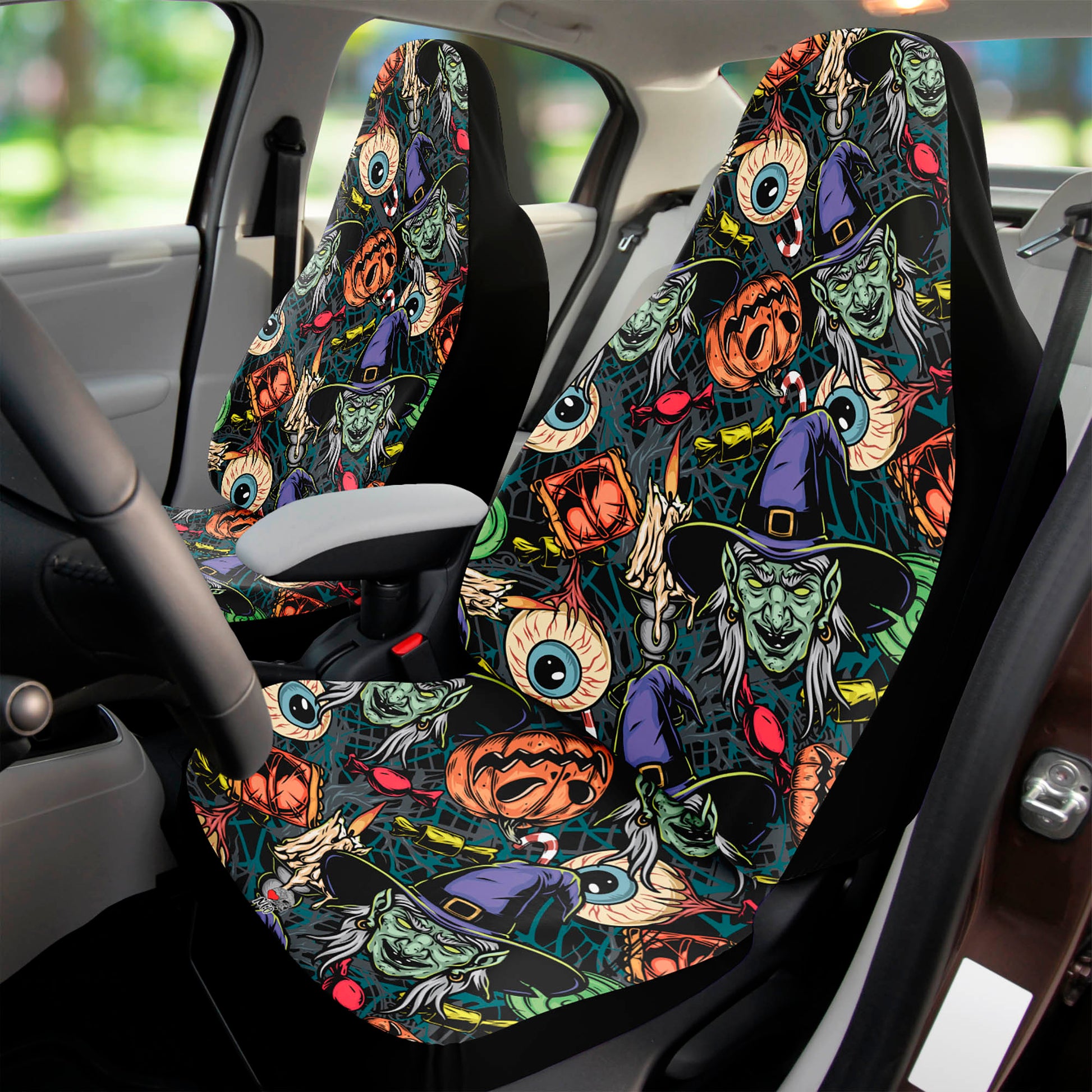 vintage cartoon witch art car accessories  - neoskull