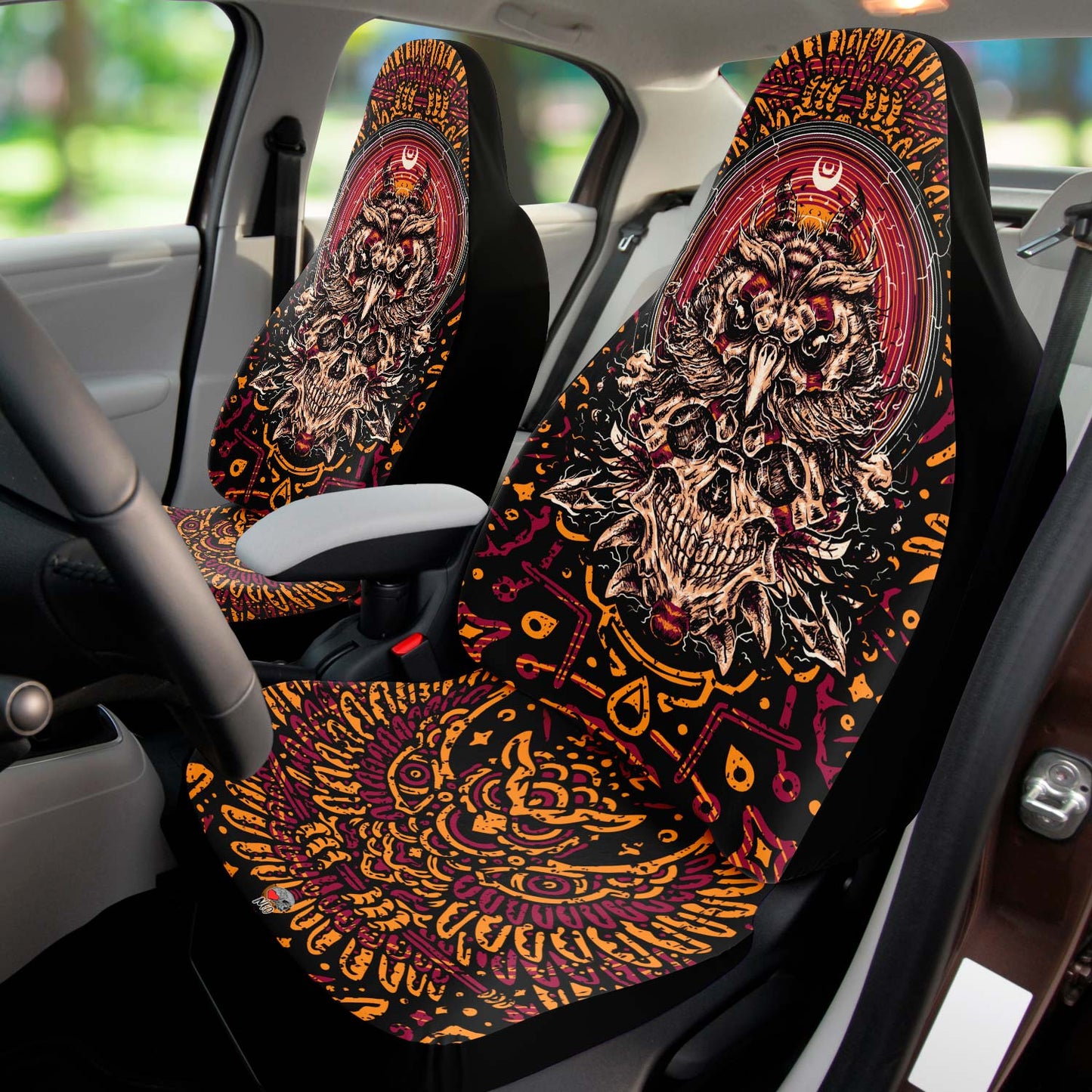 vintage skull car accessories