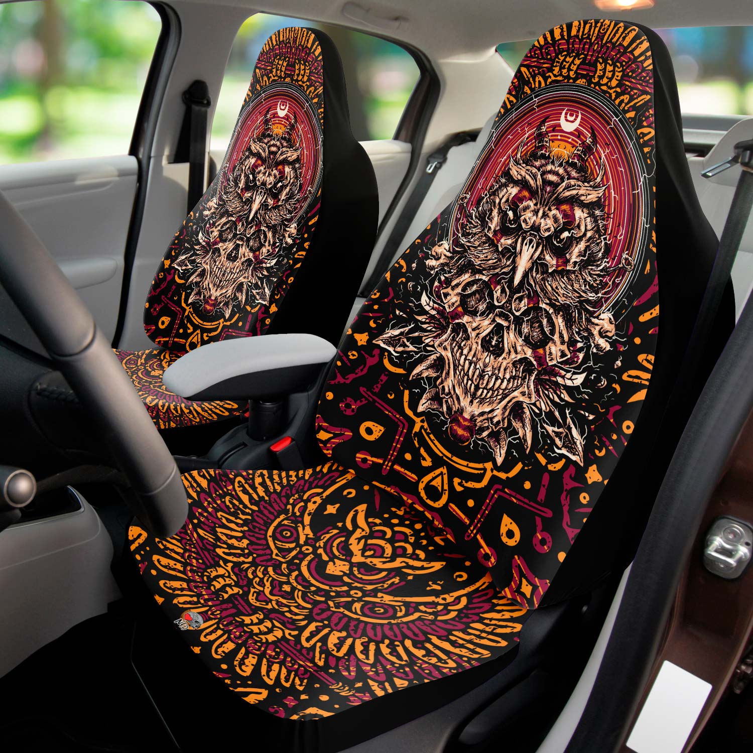 vintage skull car accessories