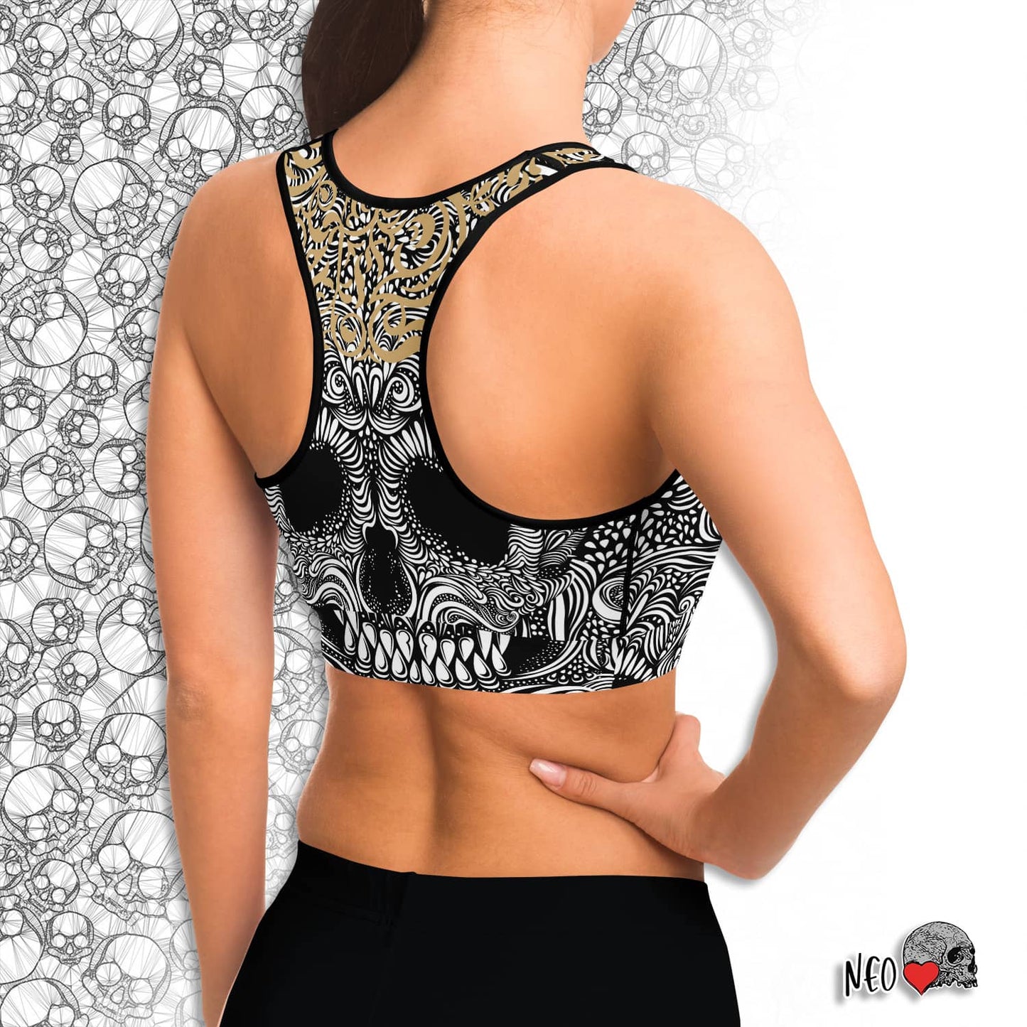 Grim Smile Sport Bra - NeoSkull
