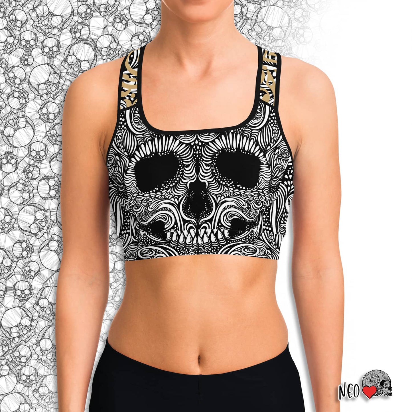 Grim Smile Sport Bra - NeoSkull