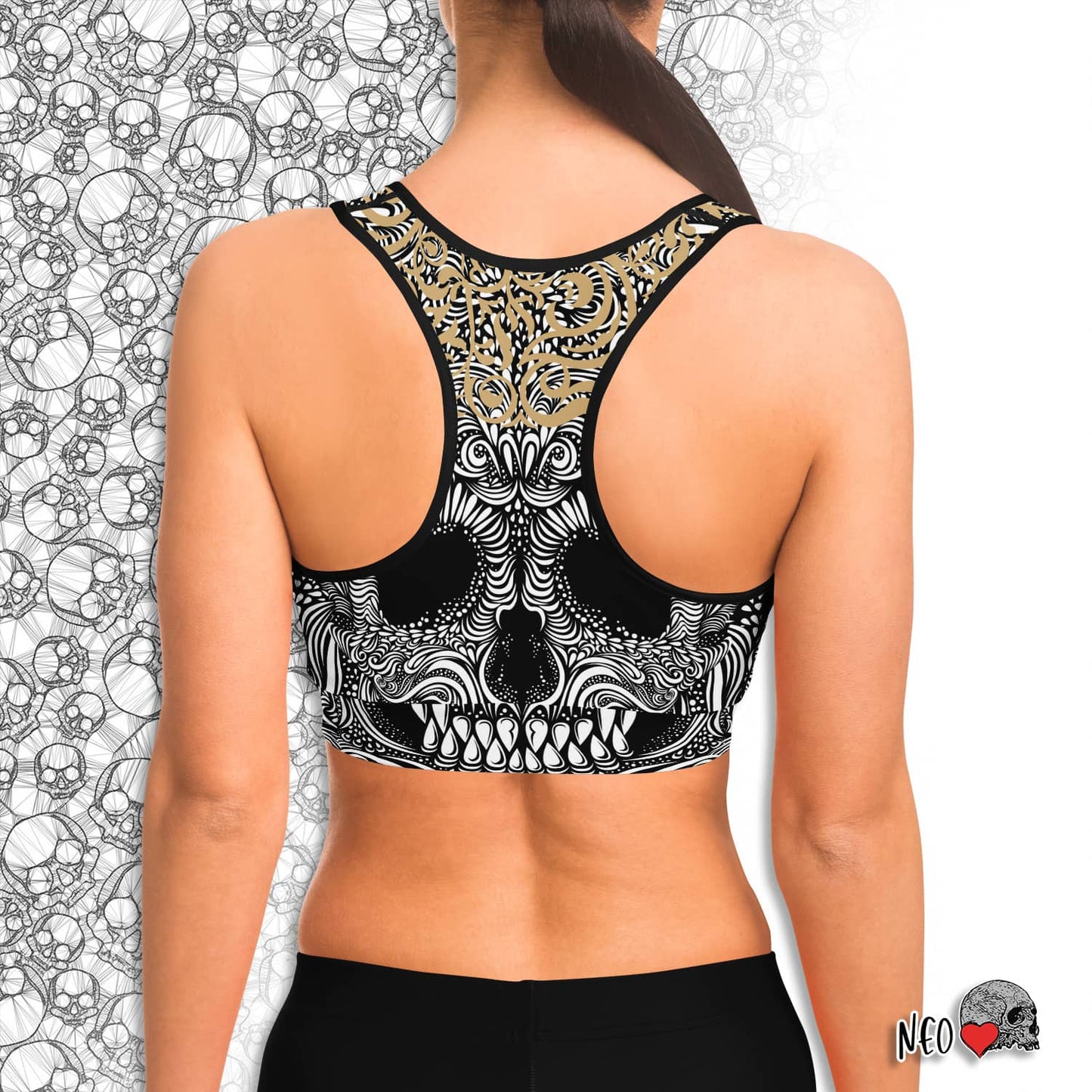 Grim Smile Sport Bra - NeoSkull