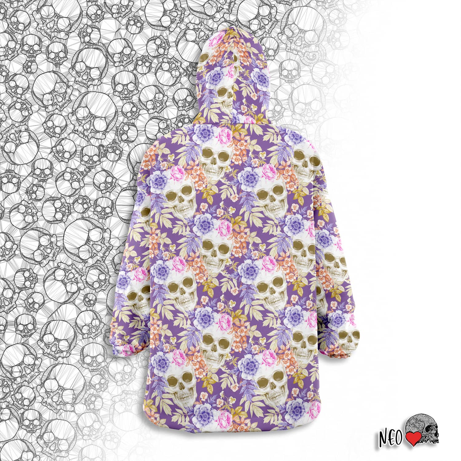 pastel goth wearable blanket snug hoodie