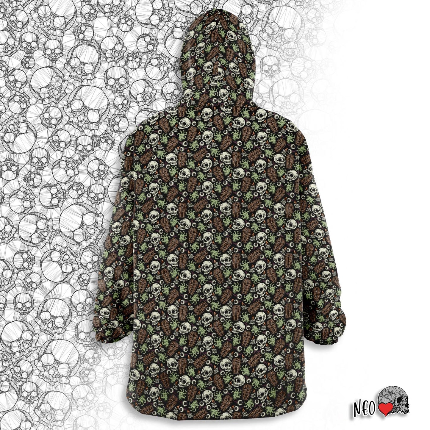 Mysterious evening oversized snug hoodie