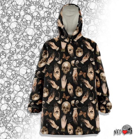 occult  witch hand snug hoodie